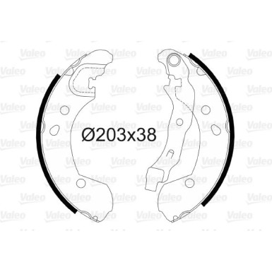 VALEO Bremsbacken 564099