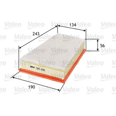 VALEO Luftfilter | 585156