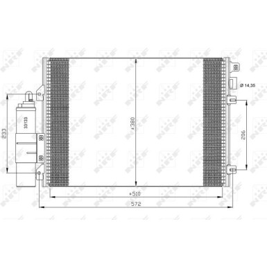 Kondensator, Klimaanlage EASY FIT NRF35771
