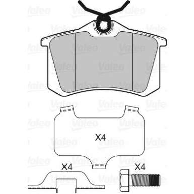 VALEO Bremsbeläge VALEO Bremsbeläge