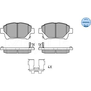 Bremsbelagsatz Toyota P. Corolla 02-/Yaris 99-/Prius 00- Mit Sensor | 025 235 1015/W