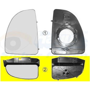 VAN WEZEL Spiegelglas, Außenspiegel