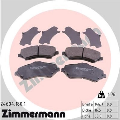 ZIMMERMANN Bremsbeläge ZIMMERMANN Bremsbeläge