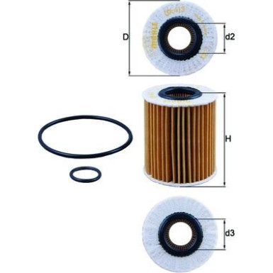 MAHLE Ölfilter | OX 413D1