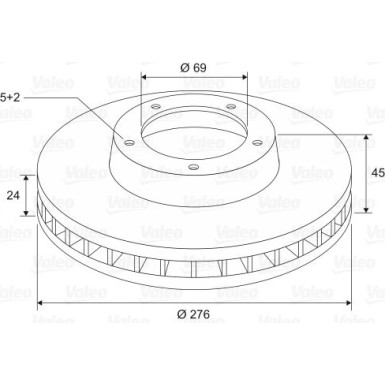VALEO Bremsscheibe VALEO Bremsscheibe