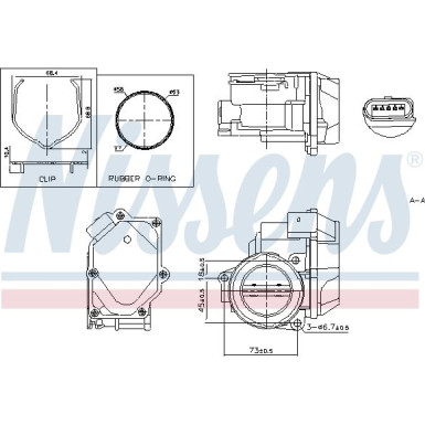 NISSENS Drosselklappenstutzen 955055 FIRST FIT NISSENS Drosselklappenstutzen 955055 FIRST FIT