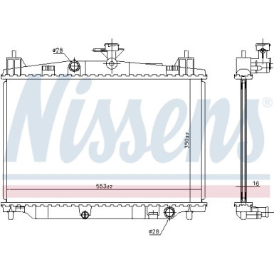 Wasserkühler PKW | MAZDA 2 1.3-1.5 07 | 68504