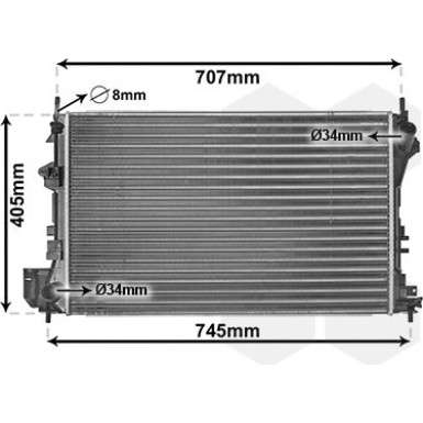 VAN WEZEL Kühler, Motorkühlung 37002338 VAN WEZEL Kühler, Motorkühlung 37002338