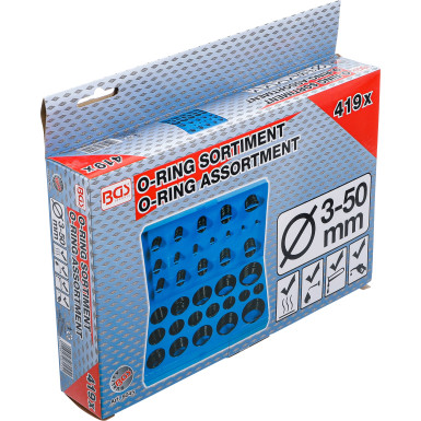 BGS O-Ring-Sortiment | Ø 3 - 50 mm | 419-tlg | 8045