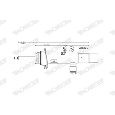 MONROE RideSense VA li | BMW 1,2,3,4 11 | C2522L