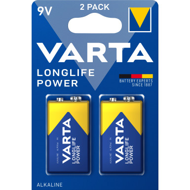 04922 121 412 Varta Longlife Power 9V Blister 2