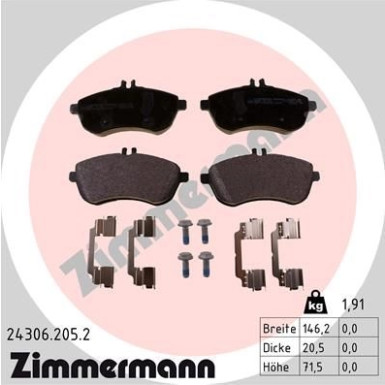 ZIMMERMANN Bremsbeläge