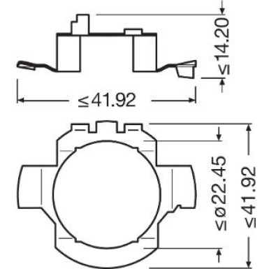 64210DA01 Lampenfassung, Hauptscheinwerfer LEDriving® ADAPTER