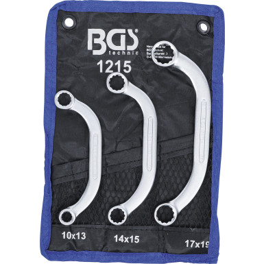 BGS Starter- und Blockschlüssel-Satz | SW 10x13 - 17x19 mm | 3-tlg | 1215