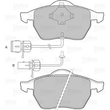 VALEO Bremsbeläge 598751