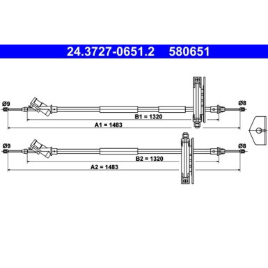 SEILZUG, FESTSTELLBREMSE | 24.3727-0651.2 SEILZUG, FESTSTELLBREMSE | 24.3727-0651.2