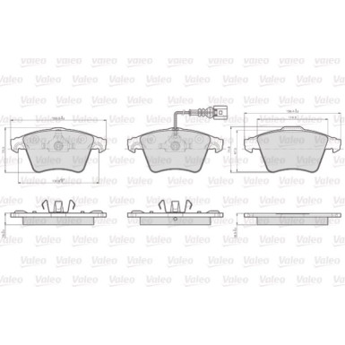 VALEO Bremsbeläge 873746