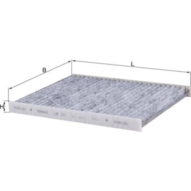 MAHLE Filter, Innenraumluft LAK 241