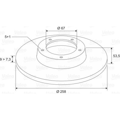 VALEO Bremsscheibe VALEO Bremsscheibe