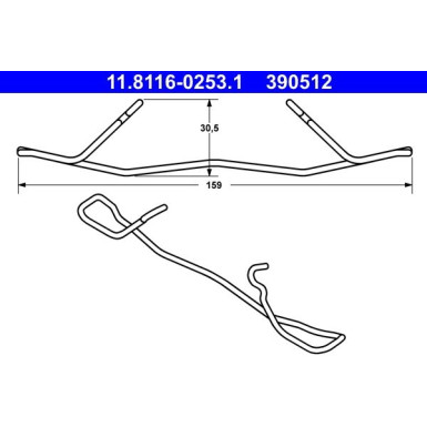 FEDER, BREMSSATTEL | 11.8116-0253.1