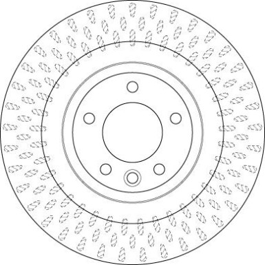52 482 018 Bremsscheibe HA LAND ROVER Range Rover 12 TRW SINGLE DF6528S