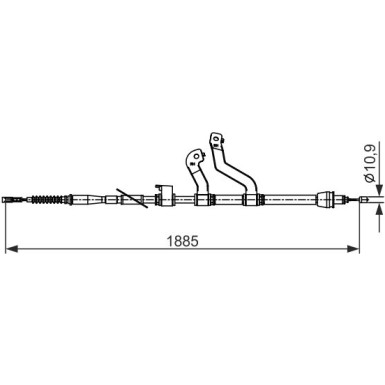 Handbremsseil re | HYUNDAI | 1987482573