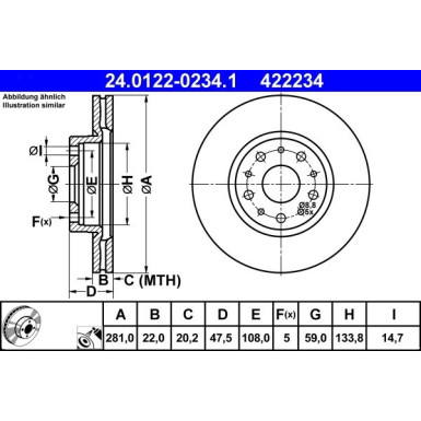 Bremsscheibe | 24.0122-0234.1