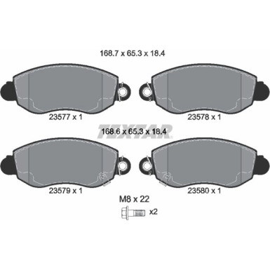 Bremsbelagsatz Ford P. Transit00 | 2357701