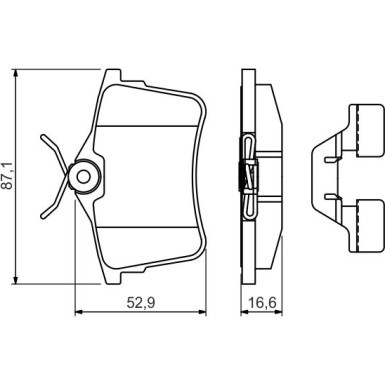 Bremsklötze | PEUGEOT,CITROEN | 0 986 494 646