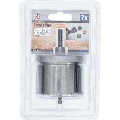 BGS Lochsägen-Satz Ø 26 - 63 mm Tiefe 43 mm 7-tlg BGS Do it yourself 3904