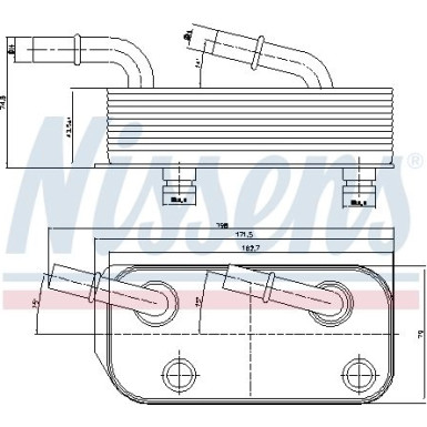 Ölkühler PKW BMW 5 E 39 (95-) 535 I FIRST FIT 90658