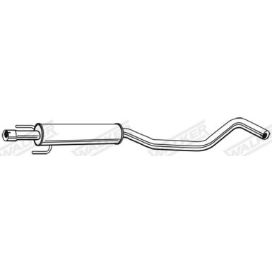 66 / Auspufftopf Mitte OPEL CORSA C 1.0 03 - 09 23253