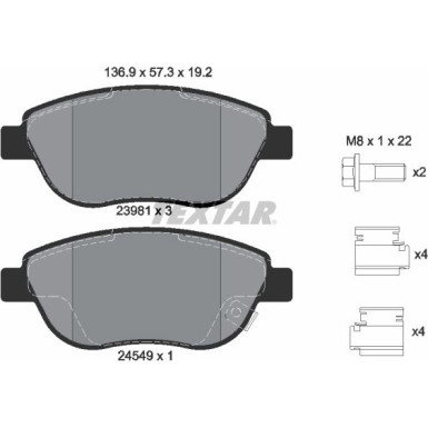 Bremsbelagsatz Opel P. Corsa D 1.3Cdti 06 | 2398101