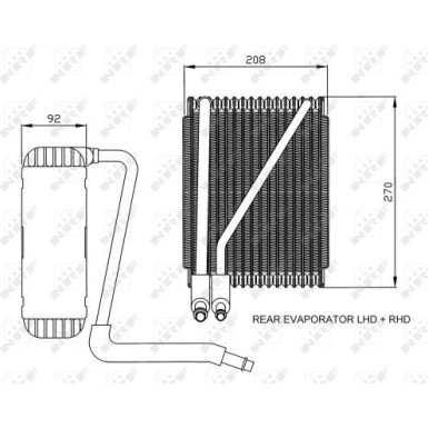 Verdampfer, Klimaanlage | 36044