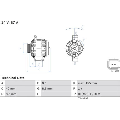 Lichtmaschine | RENAULT Thalia | 0 986 042 720