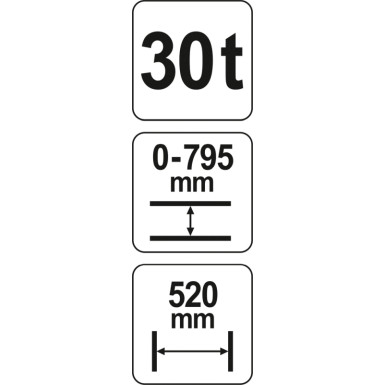 YT-55582 Hydraulische Werkstattpresse 30T YT-55582 Hydraulische Werkstattpresse 30T
