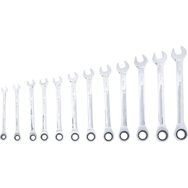 BGS Ratschenring-Maulschlüssel-Satz SW 8 - 19 mm 12-tlg BGS Do it yourself 30001