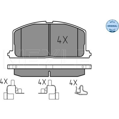 Bremsbelagsatz Toyota P. Corolla | 252087015