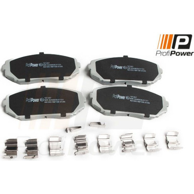 PROFIPOWER Bremsbelagsatz, Scheibenbremse 1B1267