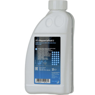 ZF Lifeguard eFluid 2, 1 Liter | Getriebeöl | 0671.090.534 ZF Lifeguard eFluid 2, 1 Liter | Getriebeöl | 0671.090.534