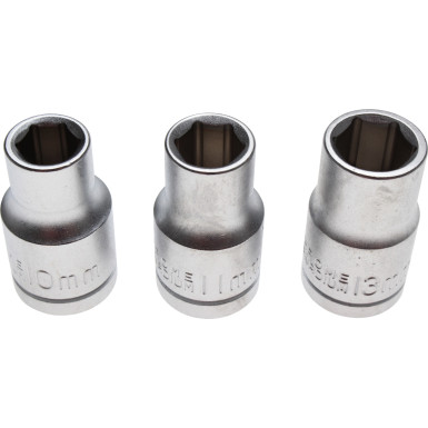 BGS Steckschlüsseleinsatz-Satz Antrieb 12,5 mm (1/2 ) SW 10 - 11 - 13 mm 3-tlg BGS Do it yourself 15123