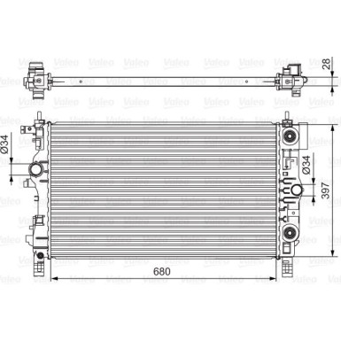 VALEO Motorkühler | 701541