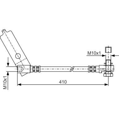 Bremsschlauch | FORD Transit 00 | 1987481046