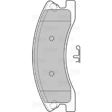 VALEO Bremsbeläge 598833