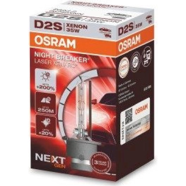 D2S Osram | Xenon Night Breaker L | 85V 35W, Next Generation | 66240XNN