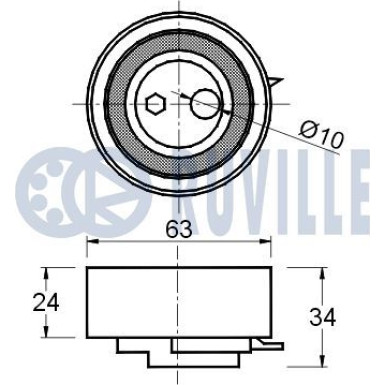 RUVILLE Spannrolle 55478