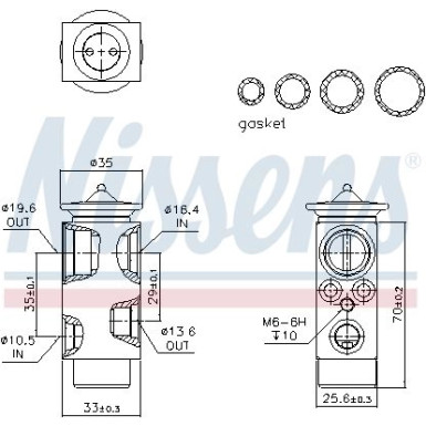 Expansionsventil Volvo S60 00 FIRST FIT 999312