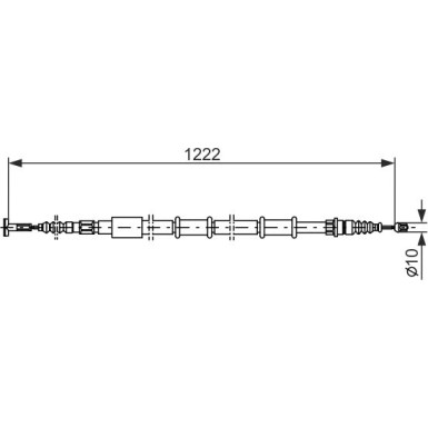Handbremsseil re | LANCIA Lybra 99 | 1987477555