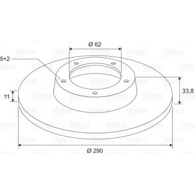 VALEO Bremsscheibe 197655