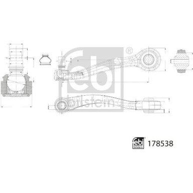 178538 Lenker, Radaufhängung 178538 Lenker, Radaufhängung